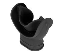 Haofy Boccaglio per Boccaglio, Bocchino Universale per Erogatore per Immersione, Silicone Alimentare Morbido Ed Elastico con Laccio per Immersione in Apnea (Black)