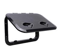 Haofy Boccaporto di Accesso Al Ponte Marino 17,3x12,4 Pollici con Coperchio Antiscivolo con Apertura a 180° per Barche, Yacht, Adatto per Ritagli Standard (BLACK)