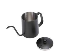 Haofy Bollitore caffè, a Collo di Cigno da 350 Ml con Coperchio Teiera in Acciaio Inossidabile 304 Controllo Preciso Dell'acqua Birra Fatta Casa Ufficio Campeggio Appeso Orecchio