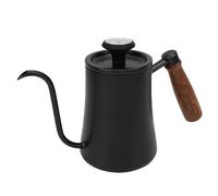 Haofy Bollitore da tè a Collo di Cero in Acciaio Inossidabile con Termometro, Versare il tè Al caffè a Gocciolamento in Legno per Caffettiera per Bevande Calde 9.1x5.5in