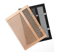 Haofy Borsa per Barbecue Antiaderente Riutilizzabile per Griglia in Rete per Barbecue per Griglie Elettriche a Gas a Carbonella 10,6x8,6 Pollici con Chiusura a Scatto per Verdure, Pesce, (27×22 cm)