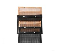 Haofy Borsa per Barbecue Antiaderente Riutilizzabile per Griglia in Rete per Barbecue per Griglie Elettriche a Gas a Carbonella 10,6x8,6 Pollici con Chiusura a Scatto per Verdure, Pesce, (24 x 14 cm)
