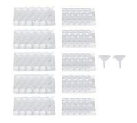 Haofy Borsa per Bevande Riutilizzabile in Plastica 100 Ml 150 Ml Borsa per Bevande Trasparente con Imbuto, per Succhi Portatile con Tappo a Vite a Prova di Perdite, per