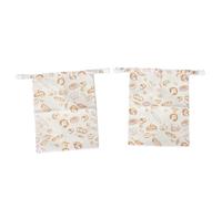 Haofy Borsa per il Pane a Doppio Strato di Cera D'api Riutilizzabile per il Pane con Chiusura a Cerniera in Tessuto di Cotone e Lino per Fresco, Formaggio, Frutta, Verdura (N.5 Classico)
