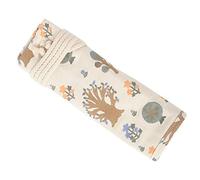 Haofy Borsa per Rotoli di Matite a 20 Fori con Bordo Ispessito a Doppio Strato per Penne da 40 Pezzi, Tenda per Penne in Tela per Conservazione e Organizzazione di Materiali Artistici