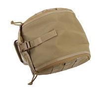 Haofy Borsa Portacasco per Casco da Motociclista in Tela 16x12x8 con Cinghie Regolabili - Protezione Antigraffio Impermeabile per i Ciclisti in Viaggio in Campeggio (Cachi)