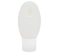 Haofy Bottiglia da Viaggio Portatile in Silicone con Ventosa per Shampoo e Lozione Dimensioni Compatte Ricaricabile a Prova di Perdite 100 Ml Ideale per Esterni e Viaggi (WHITE)