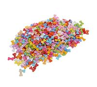 Haofy Bottoni con Osso di Cane, Design a Due Fori, 1000 Pezzi, per Cucito, Scrapbooking, Plastica Premium, Simpatico Cartone Animato con Colori Vivaci e Brillanti, per Creare Cartoline Fai da Te,