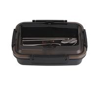 Haofy Box, Box in Acciaio Inossidabile a 3 Scomparti Lunch Box Portatile Contenitore per Alimenti a Tenuta Stagna con Cucchiaio e Bacchette per Ufficio Scuola Campeggio (#1)