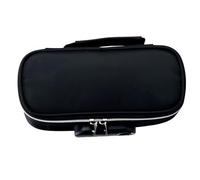 Haofy Box di Bloccaggio su Blocco di Stoccaggio di Conservazione in Tela Design Minimalista, Ideale per gli Studenti Secondari, in Materiale di Tela (BLACK)