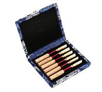Haofy Box in Legno in Legno, Solido Sostenibile, Protegge la Canna Superiore (BLUE)