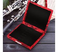Haofy Box in Legno in Legno, Solido Sostenibile, Protegge la Canna Superiore (rosso)