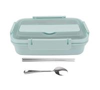 Haofy Box Pranzo in Acciaio Inossidabile 3 Scomparti con Chiusura Ermetica per Alimenti Liquidi e Solidi Contenitore Portatile per Ufficio, Scuola, Campeggio