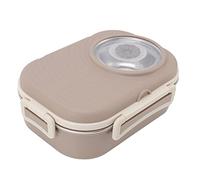 Haofy Box Termico in Acciaio Inossidabile Ispirato a, a Doppio Strato, a Tenuta Stagna, da 1450 Ml, Contenitore per il Pranzo con Scomparti Rimovibili, per Studenti, Picnic all'aperto e Campeggio