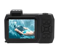 Haofy Camera Subacquea 4K da 65 MP a Doppio Schermo con Zoom Fotocamera Impermeabile per lo Snorkeling e le Escursioni (ORANGE)