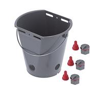 Haofy Canta per Mangimi Latte da 8L Secchio di Alimentazione in Plastica di Alta qualità con Capezzolo, Valvola di Controllo per l'Alimentazione del Latte in Fattoria, Scale Chiare (per le pecore)