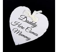 Haofy Cartello da Appendere in Legno a Forma di Cuore d'amore Decorazione per Matrimoni Ecologico per Coppia Decorazione a Forma di Cuore 20,5 X 20 Cm