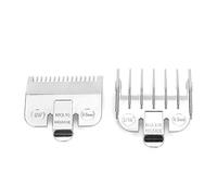 Haofy Casino per Capelli Professionale 2 Pcs Pettine per Taglio per Capelli per Taglio dei con Angolo Arrotondato Materiale PC Opzioni di Colore Goldsilver (Calibro argento 1.5MM+4.5MM)