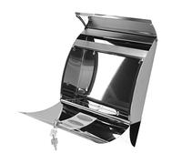 Haofy Cassetta Postale a Parete in Acciaio Inossidabile 201 Impermeabile con Serratura di Grande capacità per Esterni per Casa e Piccoli Appartamenti - Cassetta delle Lettere con Porta Giornali per