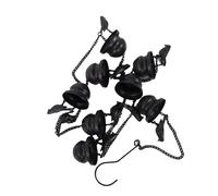 Haofy Catena Antipioggia per Uccelli in Metallo 2,4 M Ferro Ottone Antico Raccoglitore per Pioggia con Vasi a Forma di Decorazione per Interni Ed Esterni per Grondaie Giardino