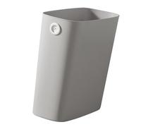 Haofy Cestino per Rifiuti in Plastica, Pattumiera Sottile con Coperchio Aperto per Ufficio Domestico, 11x10,6x5,1 (Grigio caldo)