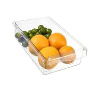 Haofy Cestino Trasparente per Dispensa, Ampio Contenitore Trasparente con Maniglia per un Facile Accesso, capacità di 12 Litri, Ideale per l'uso in , Bagno, Congelatore (Una scatola di uova con