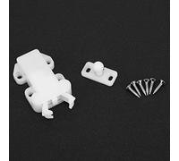 Haofy Chiusure per Porte Autobloccanti in Nylon, Robuste, Confezione da 6 per Armadietti e Armadi, Bianco//grigio 2,4 X 1,6 X 0,7 Pollici, per Accessori per Cassetti (Bianco Latteo)