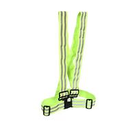 Haofy Cintura Riflettente, Gilet Riflettente di Sicurezza Ad Alta visibilità in Lattice di Poliestere Ultra Luminoso e Confortevole per la Corsa (Green)