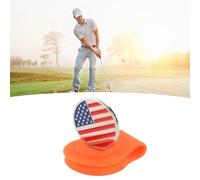 Haofy Clip per Cappello da Design Magnetico Robusto Accessorio per Segnare la Palla per L'allenamento del attività All'aperto 1 Pezzo (Rosso Arancio)
