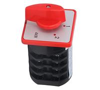 Haofy Commutatore 380 V Durevole 4 Terminali 3 Posizioni di Controllo Montaggio Selettore Rotativo Installazione Semplice per la Regolazione della velocità del Motore AC380V 20A