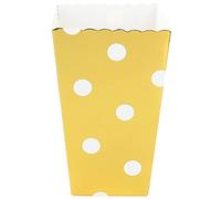 Haofy Confezione da 60 Sacchetti di Popcorn a Righe Scatole per Dolcetti Contenitori per Bomboniere in Carta Stand Up con 3 Stili Colorati per Serate di (Scatola per popcorn a pois stampata a caldo)