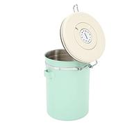 Haofy Contenitore per caffè da 32 Once di capacità per l'uso Quotidiano in Acciaio Inossidabile con Datario e Contenitore Ermetico a Doppia modalità per Dispensa della, Vita in, Piccoli (1.8L)