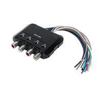 Haofy Convertitore Audio da Alto a Basso Convertitore Regolabile a 4 con Riduzione del Rumore per Sistemi Audio Domestici, Materiale ABS Compatto