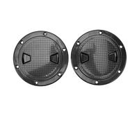 Haofy Copertura del Portello per Barche Piatto a Terra Rotonda Non Slittata con Guarnizione in Gomma Ispessita, Portello di Ispezione Dell'ispezione degli Strumenti ABS Mari (Black)