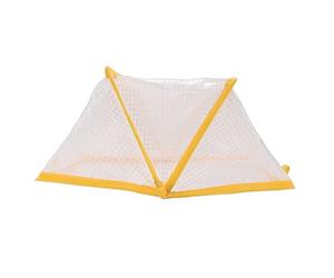 Haofy Copertura per Piante con Acceleratore per Filari da Giardino, Robusta Copertura per Letto da Giardino Rialzata Pieghevole Resistente alle Intemperie in PVC con Picchetti da