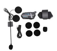 Haofy Cuffie per Casco Moto Bluetooth 5.4 Impermeabilità IP67 per 2 Persone Interfono Chiamate in Vivavoce Musica Portata 500 M Cancellazione del Rumore CVC con Luce RGB per la