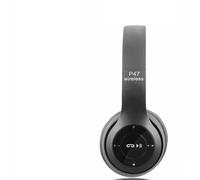 Haofy Cuffie Wireless Cuffie Bluetooth ABS con Riduzione del Rumore Design Pieghevole Portata 32,8 Piedi 6 Ore di Conversazione per Viaggi Sport Ascolto Quotidiano (BLACK)