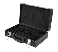 Haofy Custodia Deluxe per Clarinetto con Guscio Rigido in Ecopelle, Interno in Cotone Antiurto Nero, Spallacci Regolabili per Studenti e Musicisti