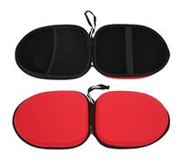 Haofy Custodia per Cuffie Custodia Rigida in EVA Rigida MDR Dal Design Compatto 21,5 X 18 X 6 Cm da Viaggio Leggera Antiurto per Cuffie per MDRXB450 950AP Trasporto Quotidiano (rosso)