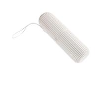 Haofy Custodia per Spazzolino da Viaggio 3,5 Pollici Compatta Portatile Design Antiscivolo Materiale PP - Copertura Antipolvere Interruttore a Mosaico Portaspazzolino per Casa, Piccolo Bagno e (GREY)