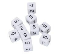 Haofy Dadi a Sei Facce con Numeri, Dadi Multifunzionali da 20 Pezzi da 16 Mm per Semplici Giochi da Tavolo e Incontri Sociali, Plastica Resistente