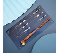 Haofy Dai una Bella Penna con Pennini e Penna in Legno per Pennini per per la Calligrafeshow Inglese (BROWN)