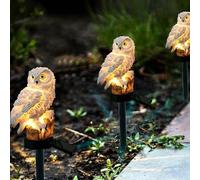 Haofy Decorazione da Giardino con Statuetta Solare Impermeabile a LED per Giardino, Patio, Risparmio Energetico per Illuminazione Notturna, Materiale Pregiato per Uso a Lungo Termine (WHITE) (WHITE)