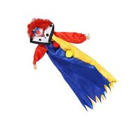 Haofy Decorazione di Burattini Clown Spaventosa Inquietante Bambola Inquietante Clown Che Balla per Problemi Horror Non Intrecciati per gli Spiriti (25 * 15 cm)