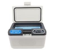 Haofy Dispositivo di Raffreddamento Elettrico per Auto, Frigorifero Portatile per Auto 12L Dual Congelatore in Alluminio per, Campeggio, Viaggi, Casa