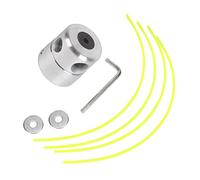 Haofy Durevole Set di Corde per Tagliaerba in Alluminio per Tosaerba, Comoda Testina di Ricambio per Potatura e Rifinitura, per Principianti e Esperti, Argento