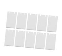 Haofy Espositori per Orecchini in Acrilico, Espositore per Orecchini a Forma di L da 10 Pezzi, Gioielli Trasparenti con Pellicola Protettiva, 4,8x8x3 Cm per Stand di Vendita Al Dettaglio di vanità