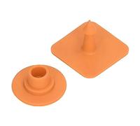 Haofy Etichette Auricolari Vuote, 100 Pezzi, Marcatori Quadrati in Plastica per l'identificazione degli Animali, per Bovini, Suini, Tenuta dei Registri del Bestiame con Superficie Scrivibile per la