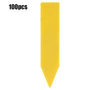 Haofy Etichette per Orto 100 Pezzi Etichette per Piante Impermeabili Marcatori di Paletti Bianchi in PVC per L'identificazione della di Erbe di Pomodoro a Partire da Semi (YELLOW)