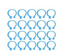 Haofy Fasce per l'identificazione delle Zampe del Pollame, Materiale Plastico, Anelli per Zampe Facili da Usare per Polli, Anatre e Oche, Ideali per Le Operazioni di Gestione del Pollame (Blue #11)